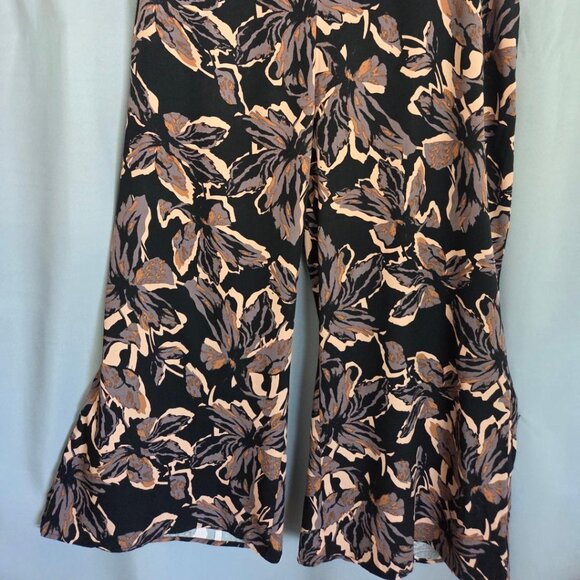 Nordstrom Rack Floral Pattern Palazzo Women’s Pants Elastic Back Rayon Size 2X - Picture 2 of 10
